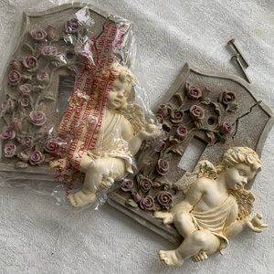 Two Cherub Single Light Switch Plate. New!!!
